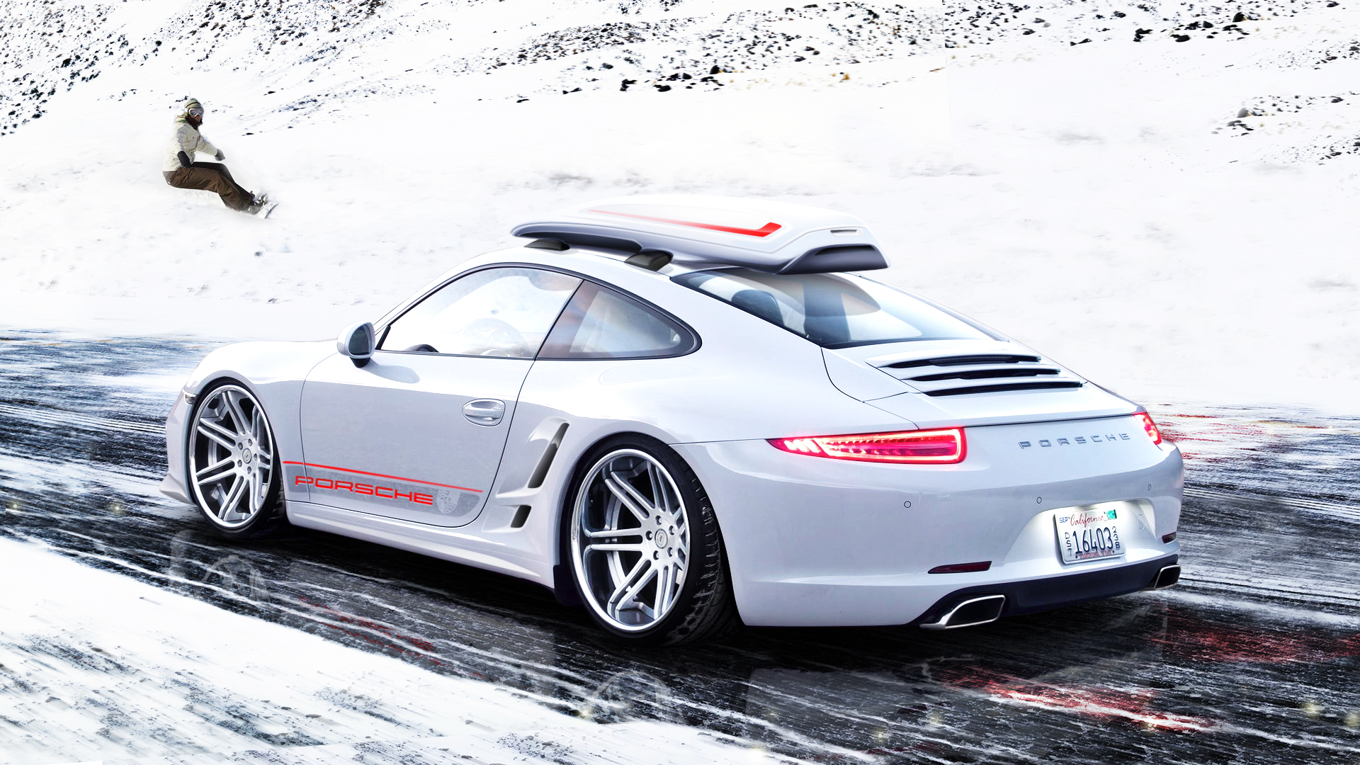 Porsche 911 Ski Rack